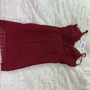 Sexy maroon lace mini DEAR EMILIA dress